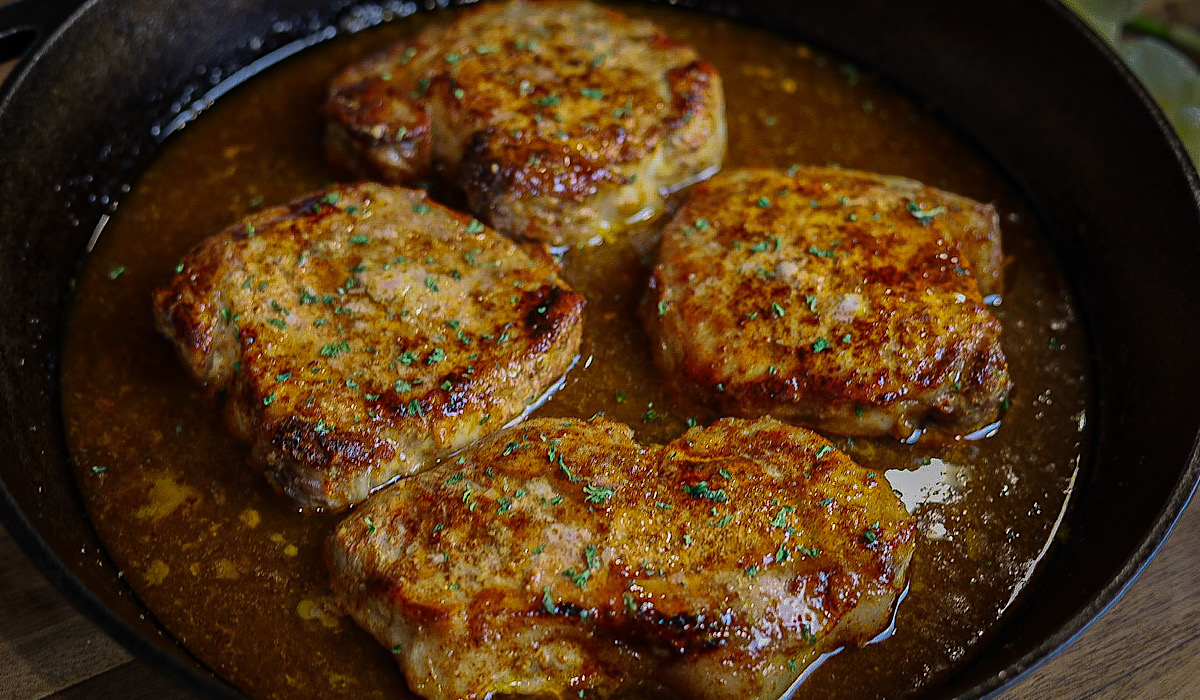 Easy Skillet Seared Maple Glazed Pork Chops Simple is Gourmet