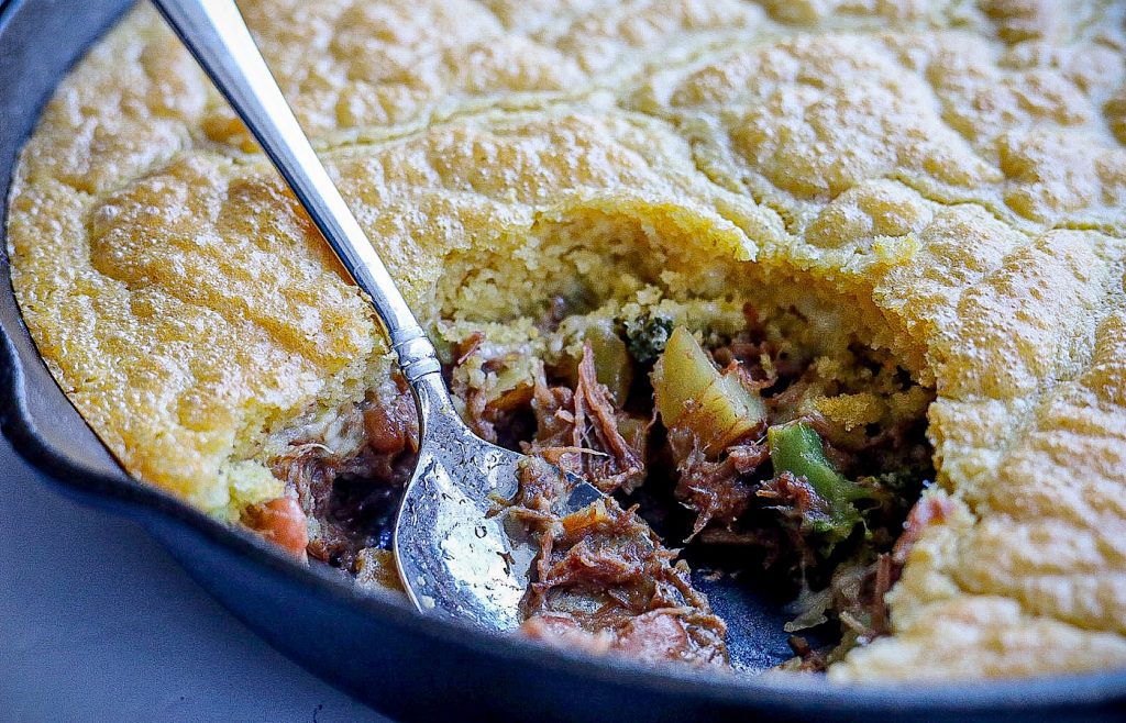 Cornmeal Skillet Sourdough Pizza