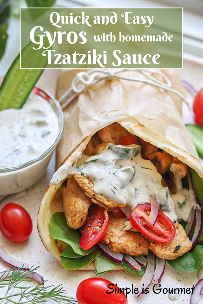 Easy Ground Beef Gyros with Tzatziki Sauce - Modern Farmhouse Eats