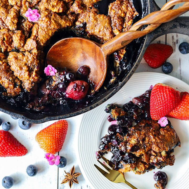 The best sourdough fruit cobbler