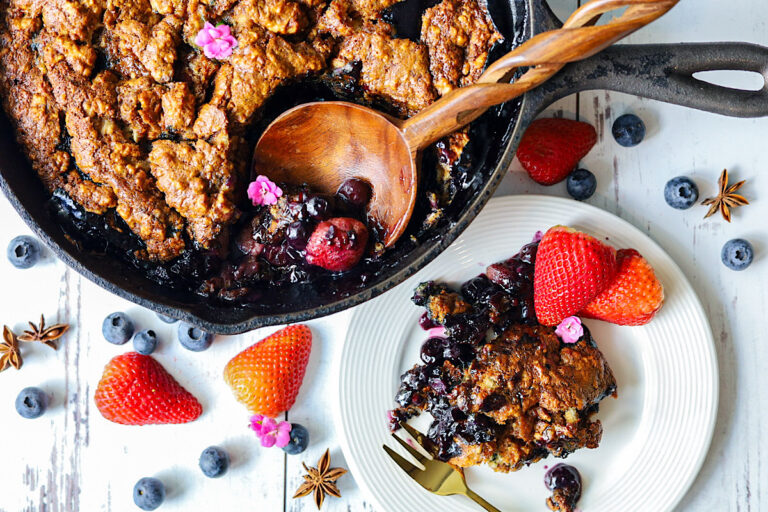 The best sourdough fruit cobbler